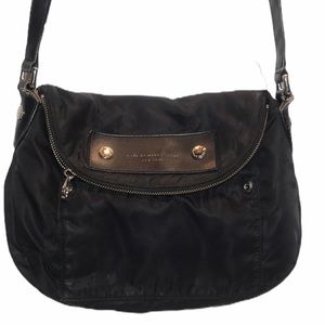 Marc Jacobs Black Nylon Purse Handbag Shoulder Bag Zipper